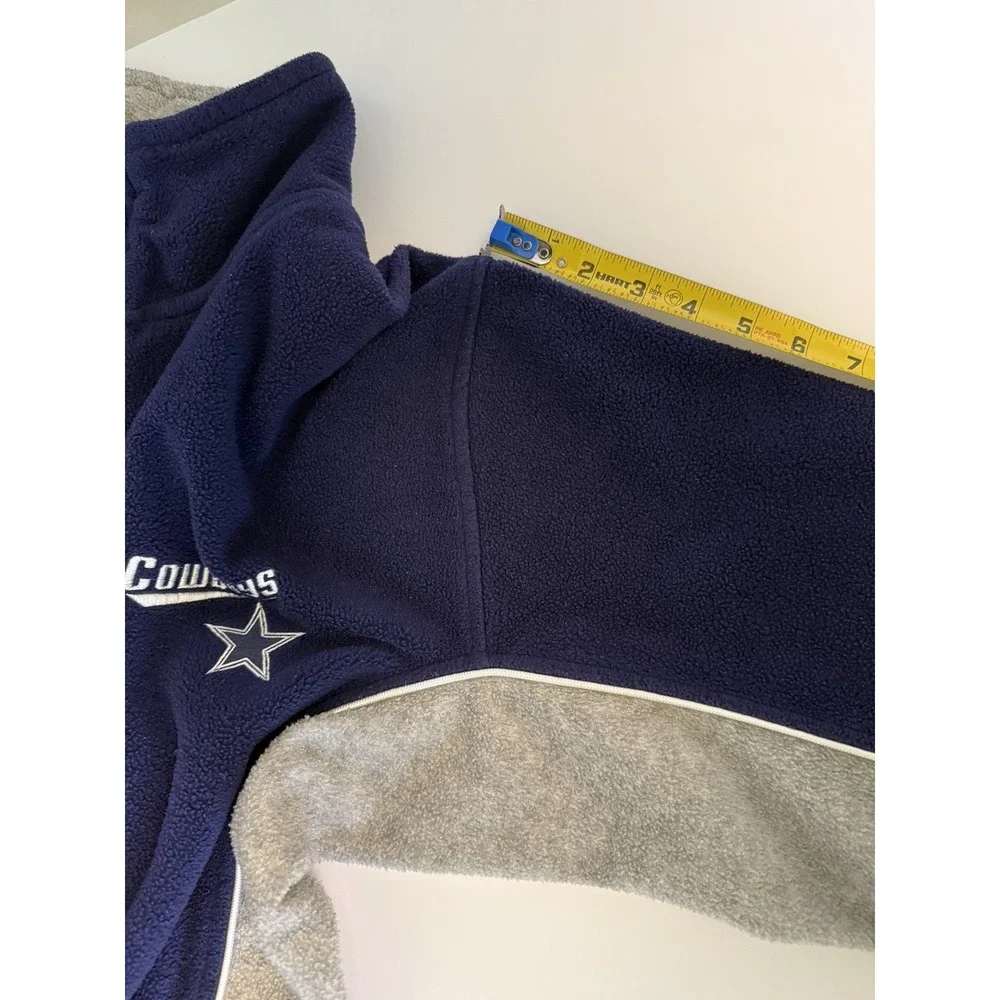 Vintage Dallas Cowboys 1/4‎ Zip Sweatshirt Blue Gray Men's L Pullover NFL